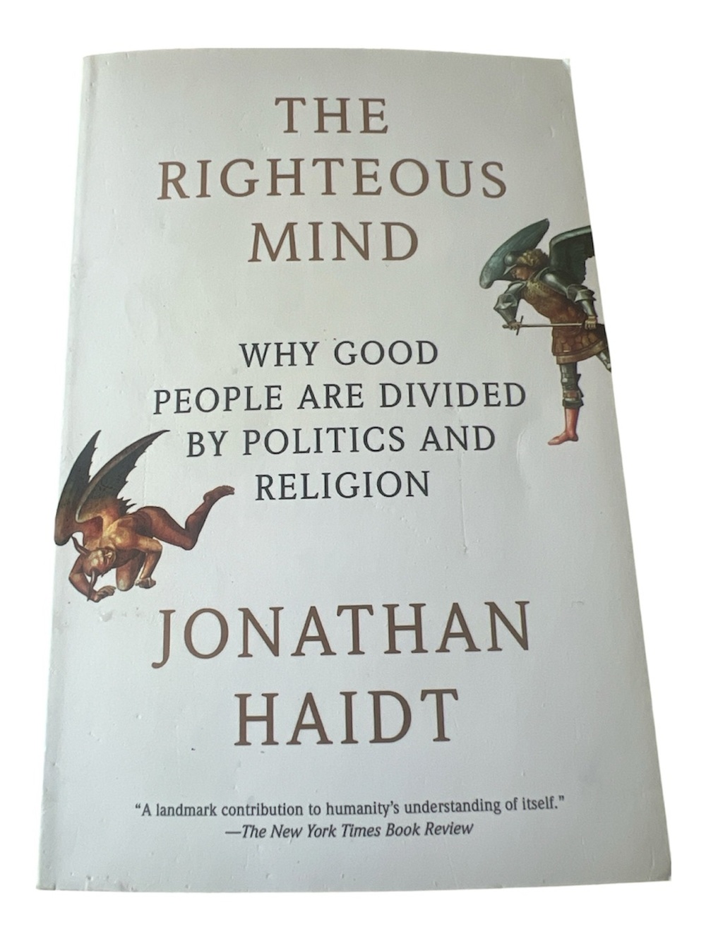 The Righteous Mind by Jonathan Haidt - White Cover